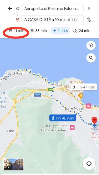 A Casa Di Ste - Vicino Aeroporto Falcone Borsellino Carini Εξωτερικό φωτογραφία